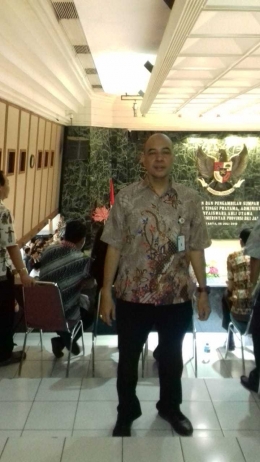Penasehat Mitra Jaya Achmad Edrin Sofyan Lubis, SE saat menghadiri pelantikan 5 Walikota di Balaikota DKI Jakarta (Dok. Pribadi)
