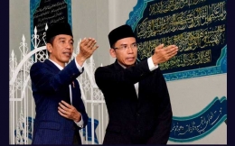 Presiden Jokowi (kiri) dan TGB. Sumber foto : radarpena.co