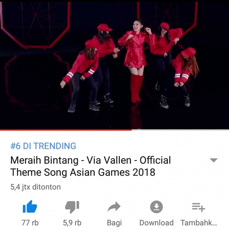 Tangkapan Layar YouTube 18th Asian Games 2018