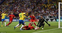 Gabriel Jesus, salah satu pemain Brasil yang kurang bersinar di Piala Dunia 2018/Dailymail.co.uk
