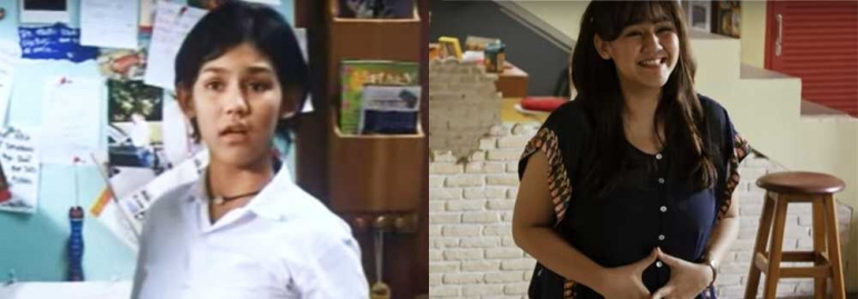 Milly di AADC1 dan 2 (sumber: id.bookmyshow.com)