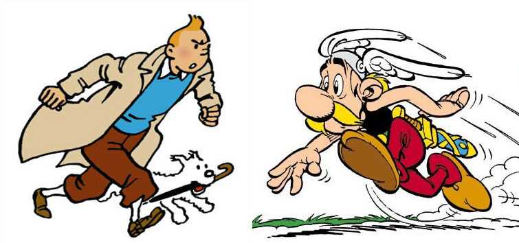 Tonton Tintin vs Asterix Nanti Malam (Sumber: https://lediablogueur.blogspot.com)