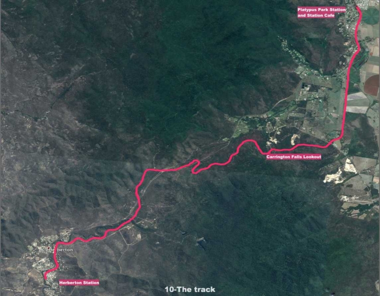 Rute Jalan Rel antara Atherton-Herberton. Sumber: www.athrail.com