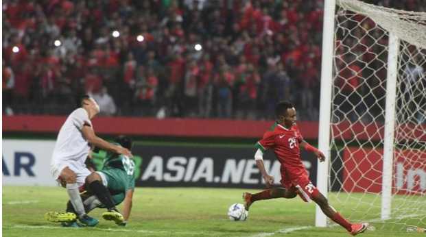 Pemain energik U-19 Indonesia, Tod Rivaldo Fere gagal membawa timnas melaju ke final(sumber poto:Antara)