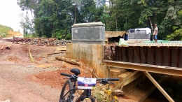 Pembangunan jembatan di titik jalan poros utara  Badau - Lanjak | dokpri