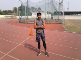 Rizky Ghusyafa Pratama, atlet lompat tinggi, siap berlaga di Asian Games 2018 (Sumber: dokumentasi pribadi)