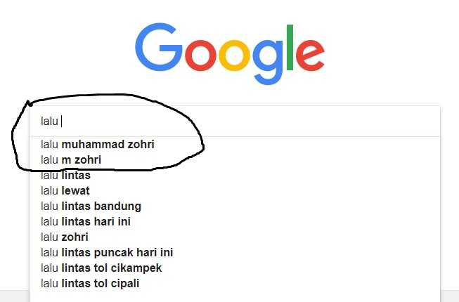 Dalam Situs pencarian Google, nama Lalu Muhammad Zohri menjadi yang teratas karena banyak dicari netizen (source: google)