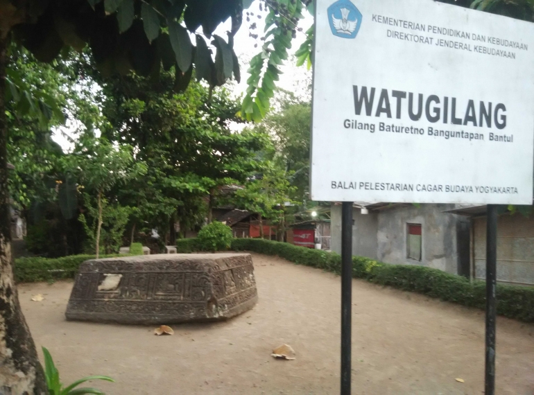 situs Watu Gilang di dusun Gilang, Baturetno, Banguntapan, Bantul. (dokpri)