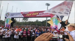 Fun Run Asian Games 2018 di Palembang (Sumber: sumsel.tribunnews.com)