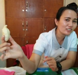 Durian di tangan (dok.pribadi)