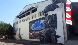 Mural ikonik Presiden Soekarno (dok. pri).