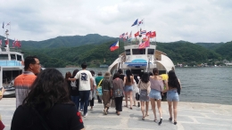 Kapal ferry yang akan mengangkut penumpang (Dokpri)