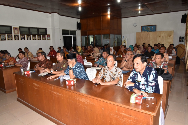 Kepala OPD Pemkab Bangka yang ikuti penyuluhan hukum (foto Dian F. /Humas Bangka)