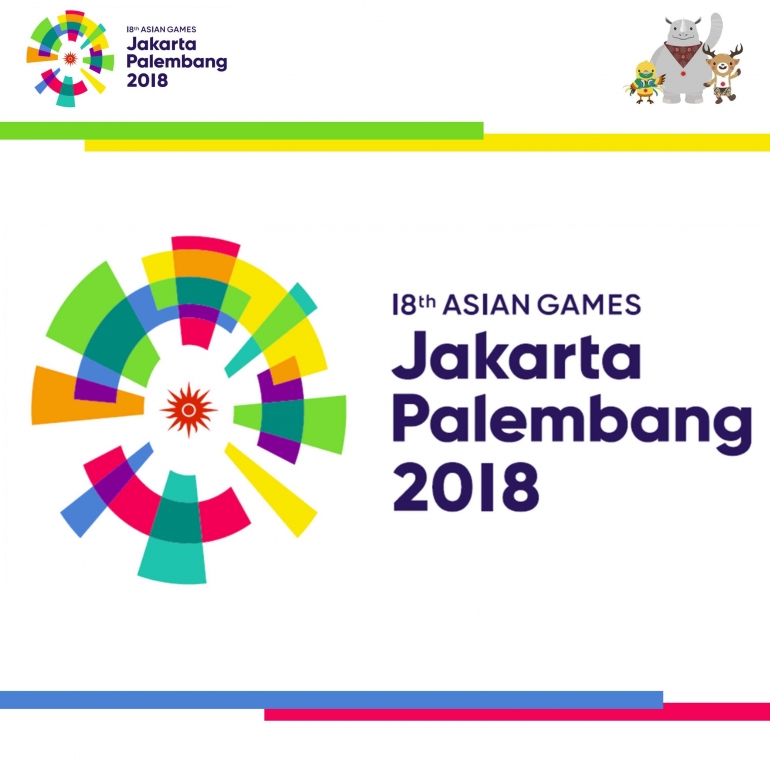 Logo resmi Asian Games 2018. | Sumber : asiangames2018.id (diolah dan disajikan kembali dalam bentuk infografis)