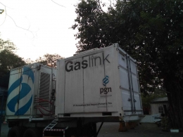 Instalasi GasLink milik PGN di kawasan Monas Jakarta Pusat (Foto:Prattemm)