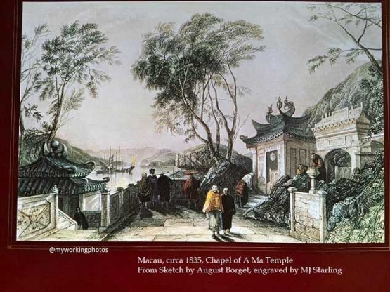 Suvenir Macao (lukisan oleh Auguste Borget, ukiran oleh MJ Starling)| Dokpri