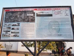 Papan Informasi Sejarah Benteng Balangnipa (Dokpri)