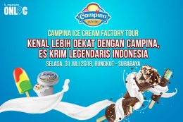 Kompasiana Onloc di Pabrik Campina Ice Cream Rungkut, Surabaya