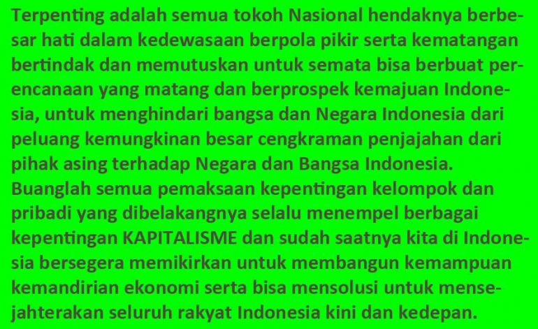 Kepentingan Seluruh Rakyat Indonesia yang UTAMA (Dok.Pribadi)