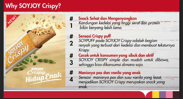 Sumber : SOYJOY Crispy