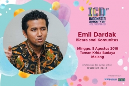 Emil Dardak Bicara Soal Komunitas di ICD 2018