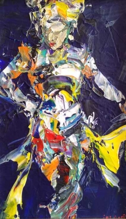 Joged Dancer #2, 2018, 25 x 40 Cm, Acrylic on canvas/dokpri