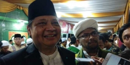 Airlangga dan Habib Salim. (2018 Liputan6.com/Nafis)