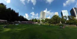 Lapangan rumput di Hibiya Park (Dokumentasi Pribadi)