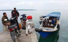 Perahu motor penumpang dari Bari menuju Labuan Bajo (dokpri)