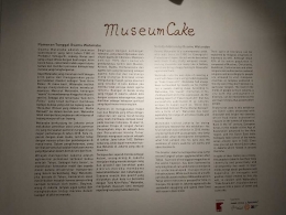 Narasi museum cake, pameran tunggal di lantai 2 (Dok. pribadi)