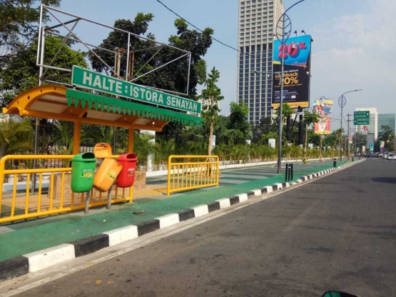 Trotoar di sekitar GBK sudah dipercantik/foto dokpri