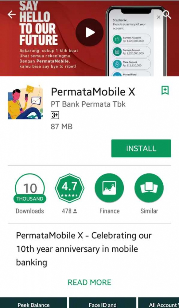 PermataMobile X diluncurkan untuk membuat para nasabah bank di #IndonesiaTanpaStres (Dokpri)