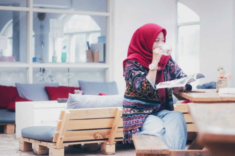 Sudut ruang terbuka di Tani Jiwo. Foto: Yogo