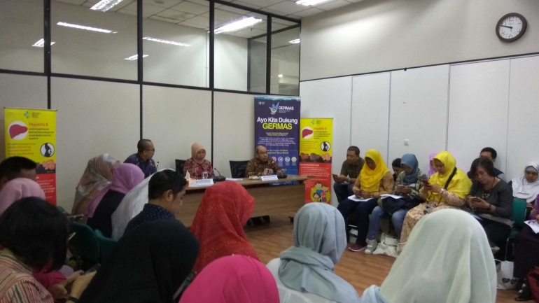 Kemeterian Kesehatan (Kemenkes) pada Hari Hepatitis Sedunia (HHS) 2018 (dok.windhu)