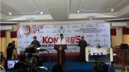 Menteri Agama dalam Pembukaan Kongres Ulama Muda Muhammadiyah (Sumber : indtimes, 2018)