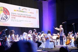 Konser Vinculos Untuk Indonesia 2018 di Auditorium Taman Budaya Ambon. Foto: Kemdikbud.