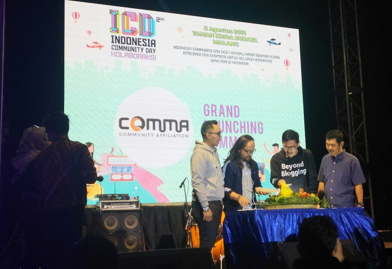 Grand Launching COMMA sebagai puncak acara ICD 2018 (dok.pribadi)