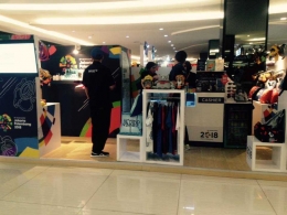 Salah satu toko merchandise Asian Games di FX Sudirman (dok pribadi)