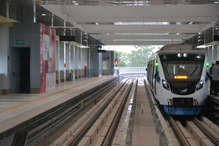 Penampakan LRT Palembang. Gambar milik pribadi.