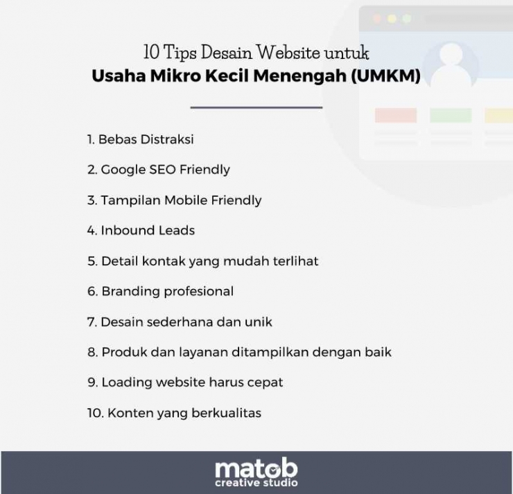 10 Tips Desain untuk Website bisnis UMKM