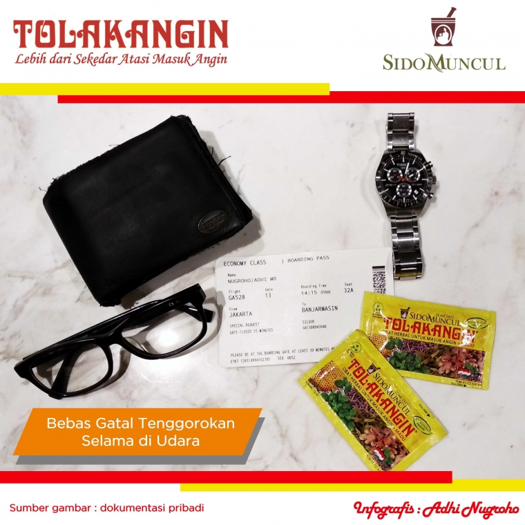 Bebas gatal tenggorokan dan batuk selama mengudara. | Sumber gambar : dokumentasi pribadi (diolah dan disajikan kembali dalam bentuk infografis)
