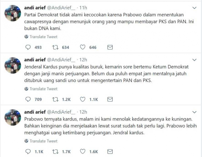 Cuitan Andi Arief | dokumentasi pribadi