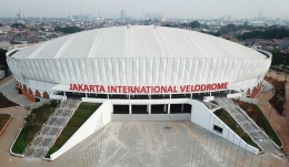 Salah satu venue Asian Games, Jakarta International Velodrome Rawamangun. Sumber gambar : alinea.id