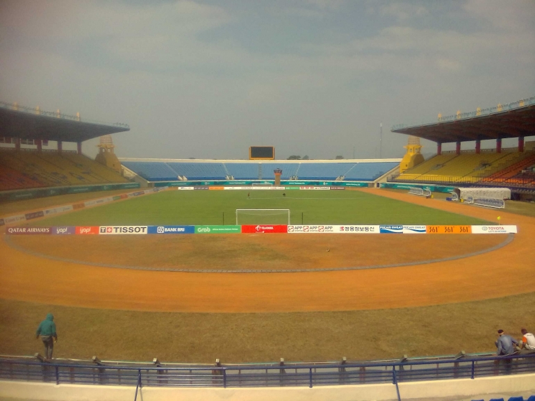 Persiapan didalam Stadion Sijalak Harupat/Dok Pribadi