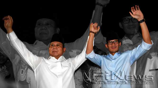 Ketua Umum Gerindra Prabowo Subianto dan Wakil Gubernur DKI Jakarta Sandiaga salehuddin Uno (Ilustrasi by : Hielman A Rachman).