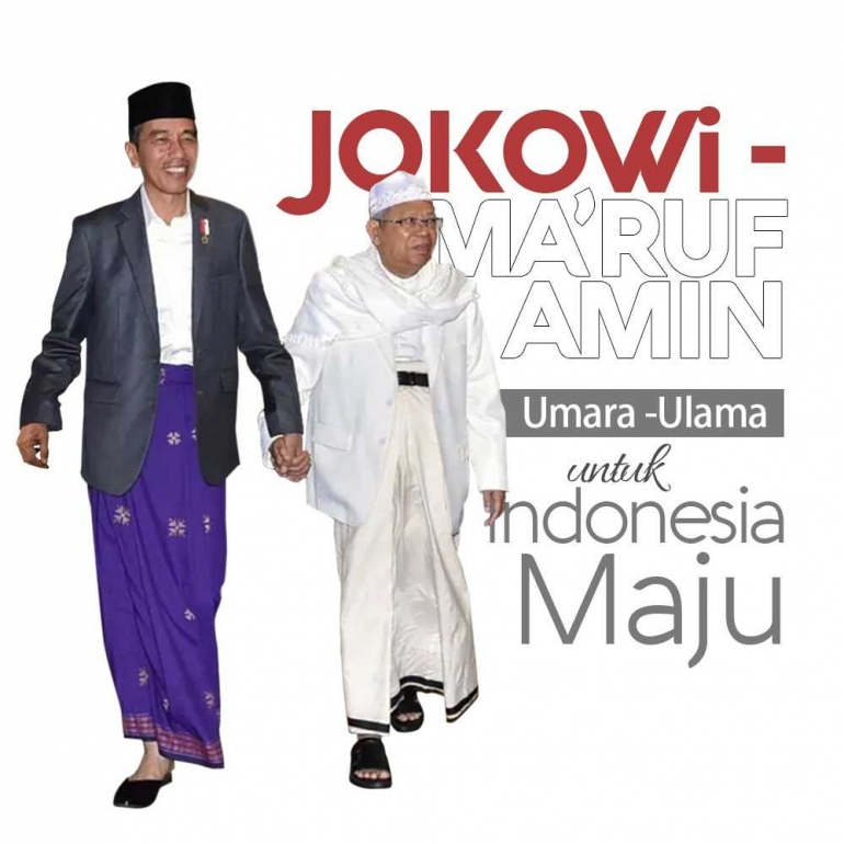 ilustrasi Jokowi dan Maruf Amin. Sumber : baranews.com 