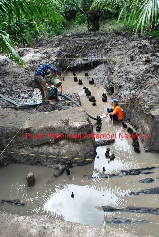  Foto 2 Proses ekskavasi di Sungai Pancur | dok. pusat penelitian arkeolog nasional