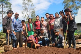 Pembangunan Sumur Resapan secara Gotong Royong oleh Masyarakat Babangeng Kabupaten Bantaeng (Dokumen Pribadi)