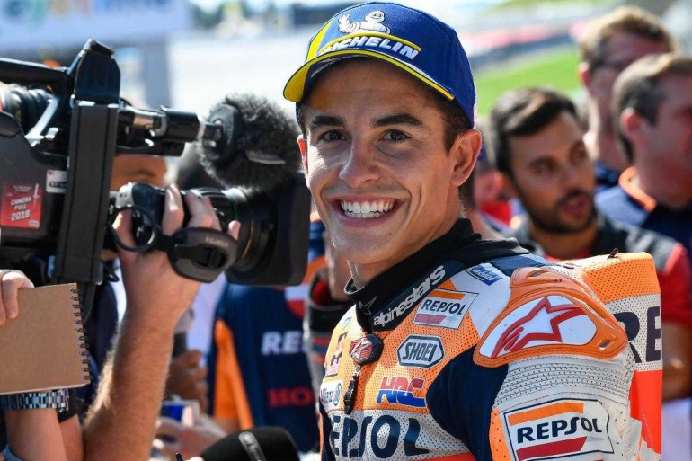 Marc Marquez podium 2 aja (dok.motogp.com)