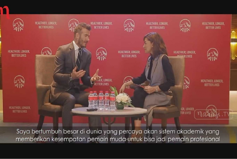 Wawancara David Beckham dengan Najwa Shihab (Screenshot: Catatan Najwa, Narasi TV).